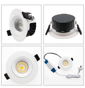 Spots LED encastrés pour <span class=keywords><strong>plafond</strong></span> 10W, intérieur, anti-éblouissement, COB, réglables, dimmables, éclairage encastré pour <span class=keywords><strong>plafond</strong></span>, maison - Product Image 1