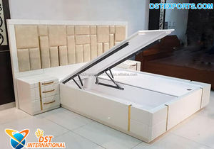 Cama Redonda de Lujo y Estilo Vintage con Corona, Estilo Clásico, Madera de Teca, Tamaño Personalizado, en Oferta, DSTEXPORTS - Product Image 3