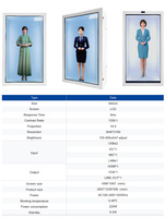 Écran d'affichage publicitaire holographique 3D de 86 pouces, boîte d'affichage LCD transparente avec hologramme AI pour avatar AI et exposition