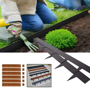 Clôture <span class=keywords><strong>de</strong></span> sécurité en acier au carbone, clôture <span class=keywords><strong>de</strong></span> jardin, barrière <span class=keywords><strong>de</strong></span> bordure extérieure <span class=keywords><strong>de</strong></span> 8 pieds <span class=keywords><strong>de</strong></span> haut pour l'aménagement paysager - Product Image 6