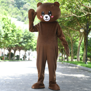 Promotion de bande <span class=keywords><strong>dessin</strong></span>ée de marche adulte Tiktok ours brun ensemble de Performance Costume de mascotte Costumes de télévision pour adultes - Product Image 6