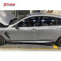 Kit de Carrocería XTREME Mejorado con Faldones Laterales de Fibra de Carbono Seca y Alerones para BMW Serie 8 G16 840i M850i 2019-2023