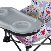 Ensemble de chaises de repas pour bébés et enfants Prodigy - Chaise de repas pour bébé réglable en hauteur pour l'alimentation des bébés, design pliable et gain de place