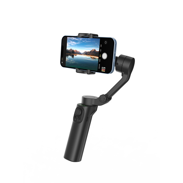 F5 Plus 3- Mobile Phone Stabilizer with for and 3000mAh Battery for Short Video Shooting Anti-Shake Handheld Gimbal