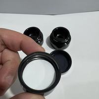 Pot en verre violet foncé noir de 5g 5ml Pot en verre UV avec couvercles