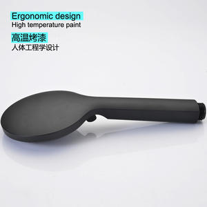 Cabezal de ducha de mano negro mate con función de burbujas para el cuidado femenino, material ABS seguro, portátil, función de lluvia - Product Image 2