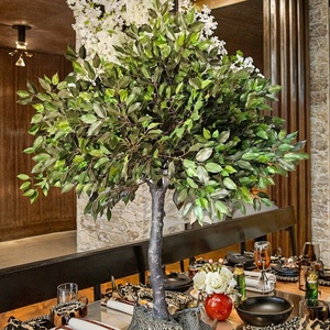 Árboles Artificiales de Ficus Banyan de 4, 5 y 6 Pies de Altura para Eventos y Bodas Encantadoras, Árbol de Ficus con Hojas Verdes Artificiales para Decoración de Centros Comerciales - Product Image 1