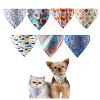 Offre Spéciale détachable plusieurs imprimé coloré Pet chien Bandana écharpe bavoir chien petit moyen grand chien chat