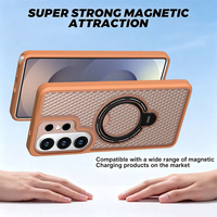 Étui de téléphone à dissipation thermique avec chargement magnétique sans fil pour Samsung S26 S25 S24 Ultra A08 A56 A37 A18, support 360° antichoc