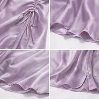 Chemise de nuit élégante et sexy pour femmes, col en V, dentelle en nylon, motif floral, tissu doux et respirant, service ODM personnalisé, lingerie