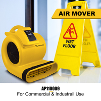 W Personnalisable GFCI Air Mover Souffleur d'air portable 3 positions Puissant Séchoir à tapis Dégâts d'eau Restauration Sèche-sol Nettoyant