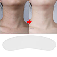 Coussinets anti-rides souples réutilisables pour le cou adhésifs personnalisés, respectueux de la peau, patch anti-rides en silicone pour le cou