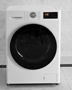 8kg Front Load Washing Machine With Direct Drive Motor Fully Automatic Home Appliances Chrome Knob Big Door 8kg Front Load Washi - Product Image 1