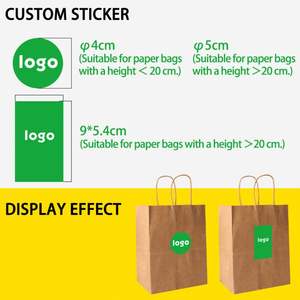 Senang 27*21*14cm Top-ranking Product Wholesale Eco Friendly Brown Fast Food <b>Take</b> <b>Away</b> Kraft Paper <b>Bag</b> with Handle - Product Image 5