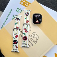 Bracelet en silicone pour enfants et femmes, motif pingouin mignon, pour Apple iwatch11 Generation 10/987UltraSE, étanche et durable