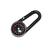Boussole multifonctionnelle portable en plastique avec boucle de montagne pour l'alpinisme en plein air
