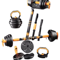 Ensemble d'haltères réglables en ciment, haltères, kettlebell, 5 en 1, poids libres pour la maison avec logo personnalisé
