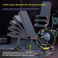 Banc de musculation pliable en acier allié pour abdominaux et haltères, équipement de fitness unisexe pour la maison et le bureau