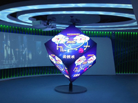 Écran LED flexible incurvé P6 de 2,5 mm, affichage LED, panneau souple programmable, affichage LED flexible sur colonne 2,5p