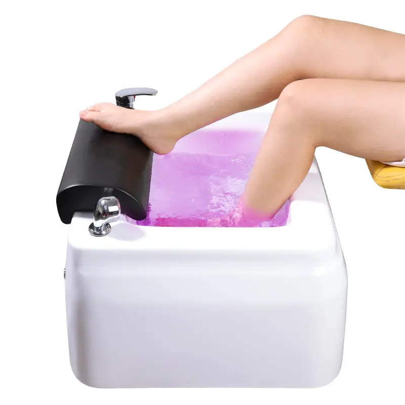 Pédicure pied messager machine soins évier baignoire bol massage pédicure bassin verre pieds repos pour exfoliant support kit