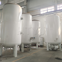 Conteneur de réservoir de stockage d'azote liquide de type vertical du vide poussé 10M3 16Bar