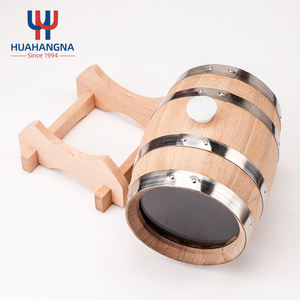 Barile in Quercia da un Gallone per Arredamento Casa con Specchio in Vetro e Supporto per Whiskey, Bourbon, Cocktail, Rum, Tequila, Idromele, <span class=keywords><strong>Vino</strong></span> - Product Image 6