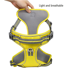Nilon Reflektif Tali Kekang Anjing Peliharaan Rompi Empuk Anjing Tali Dada Dapat Disesuaikan Keselamatan Memimpin Semua Cuaca untuk Anjing Besar Sedang Kecil - Product Image 4