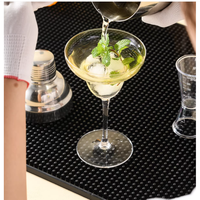 Tapis de bar en PVC souple antidérapant, sous-verre anti-déversement pour bière, plateau de récupération des gouttes, dessous de verre, set de table
