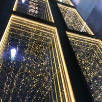 Piste de danse blanche à haute brillance pour les fêtes de mariage DHL rapide expédié en verre transparent 48H avec source de lumière LED
