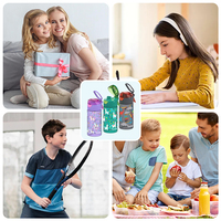 Bouteilles d'eau potable mignonnes uniques en plastique Offre Spéciale d'enfant d'impression pour la boisson directe d'école d'enfants