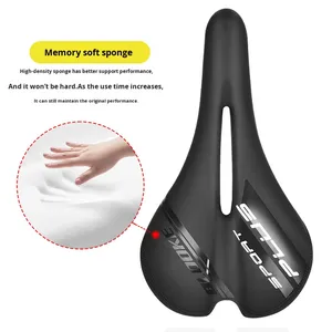 BLOOKE épaissi <span class=keywords><strong>PVC</strong></span> <span class=keywords><strong>selle</strong></span> coussin de siège mousse à mémoire doux montagne vélo de route Gel coque matériel rebond lent vélos de route - Product Image 1
