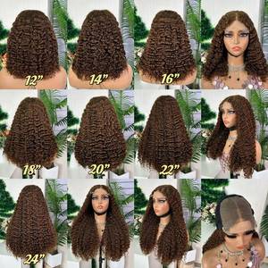 Perruque Lemoda 100% Cheveux Humains Vierges Bruts Birmans Bouclés, Perruque Frontale HD 13x6 avec Dentelle, Cuticules Alignées, Sensation Osseuse, Pointes Épaisses - Product Image 2