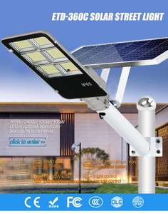 Iluminación exterior IP68 Lámpara de calle solar de alta potencia 150/200/300/500 Watt Luz LED - Product Image 4