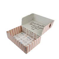 Boîte postale écologique, durable, résistante, de qualité alimentaire, avec logo imprimé, petite boîte d'expédition en carton ondulé, échantillon gratuit