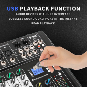 New Arrival DT8 Professional Audio Mixer USB Input 48V Performance 8 Channel Audio <b>Console</b> Mixer - Product Image 4