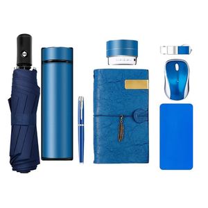 Luxury Stainless Steel Personalized Notebook Gift Set Hot Selling Promotional Vacuum <b>Cup</b> Pen USB Keychain for Graduation Welcome - Product Image 1