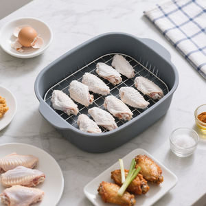 Recipientes de Silicona para Empanizar Pescado y <span class=keywords><strong>Pollo</strong></span>, <span class=keywords><strong>con</strong></span> Tapas, para Freír - Product Image 6