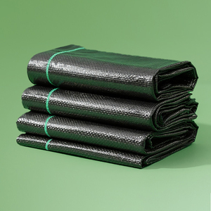 <span class=keywords><strong>Toile</strong></span> <span class=keywords><strong>de</strong></span> <span class=keywords><strong>paillage</strong></span> agricole noire en plastique traitée anti-UV pour le contrôle des adventices, avec bords cousus - Product Image 6