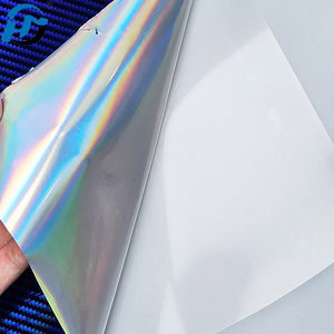 Vinilo Adhesivo para Automóviles con Efecto Fibra de Carbono <span class=keywords><strong>5D</strong></span>, Adhesivo de TPU Fundido en Azul Brillante Arcoíris, Película Protectora para Automóviles - Product Image 4