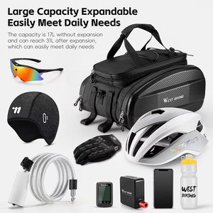 Sac de coffre de vélo de grande capacité Sac de sacoche de vélo étanche Sac de siège arrière Vélo Vélo Equip - Product Image 4