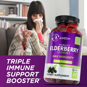 Gomitas de Saúco Negro a Bajo Precio, Veganas, con Musgo Marino, Apoyo Inmunológico y Antioxidante, Gomitas de Saúco con Zinc - Product Image 6