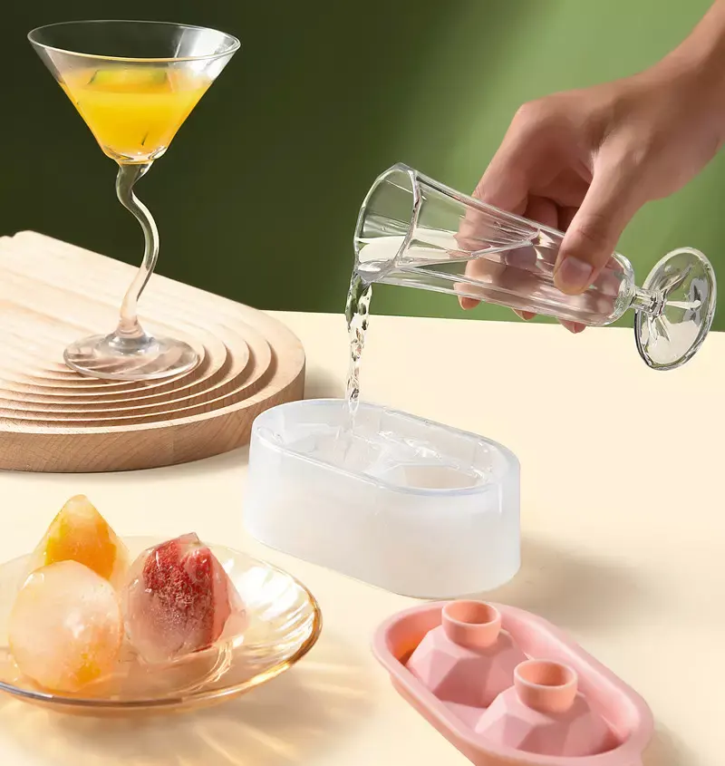 2 cavità whisky round ice cube ball tray ball ice cube maker,icecream maker