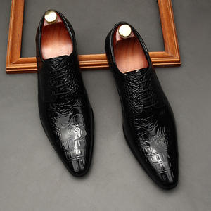 Zapatos Formales de Negocios para Hombre, Elegantes y Casuales, con Grabado, con Cordones, Punta en Pico, Aumentan la Altura, Parte Superior de Microfibra Transpirable - Product Image 4