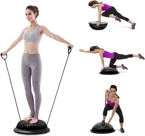 Ballon <span class=keywords><strong>BOSU</strong></span> hémisphérique antidérapant pour l'<span class=keywords><strong>équilibre</strong></span>, idéal pour la rééducation, l'entraînement et l'assistance au yoga, équipement de Pilates et de yoga - Product Image 6