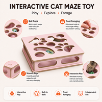 Jouet labyrinthe pour chat avec balles de catnip, jouet interactif pour chat d'intérieur