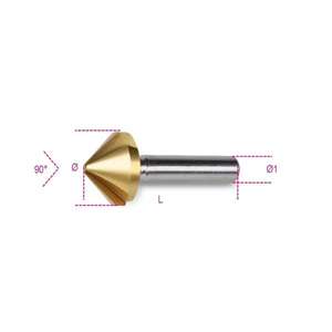 BETA - 004260063 <b>Countersinking</b> cutters with three cutters HSS + TiN (multi-pack) - EAN 8054809168500 <b>DRILL</b> <b>BITS</b> - Product Image 2