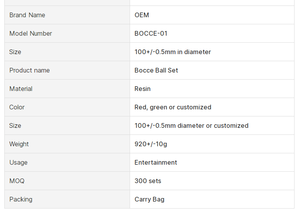 BG Bocce Bowling Set étui <span class=keywords><strong>de</strong></span> transport souple pour jeux <span class=keywords><strong>de</strong></span> cour en plein air 107mm boules en poly résine pour arrière-cour pelouse plage ou Camping - Product Image 6