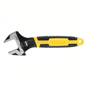 Stanley Adjustable Wrench 10 In <b>Control</b> <b>Grip</b> Handle For Plumbing And Mechanical Use - Product Image 2