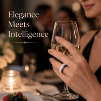 Cincin Pintar R12 Intelligent Smart Ring Health Tracker Pemantau Detak Jantung dan Tidur QRING Kontrol Gerakan Pengambilan Foto untuk Android iOS