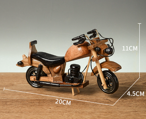 Mini modelo de avión de madera maciza hecho a mano, ecológico, decoración artesanal retro, regalos para hombres y niños - Product Image 2